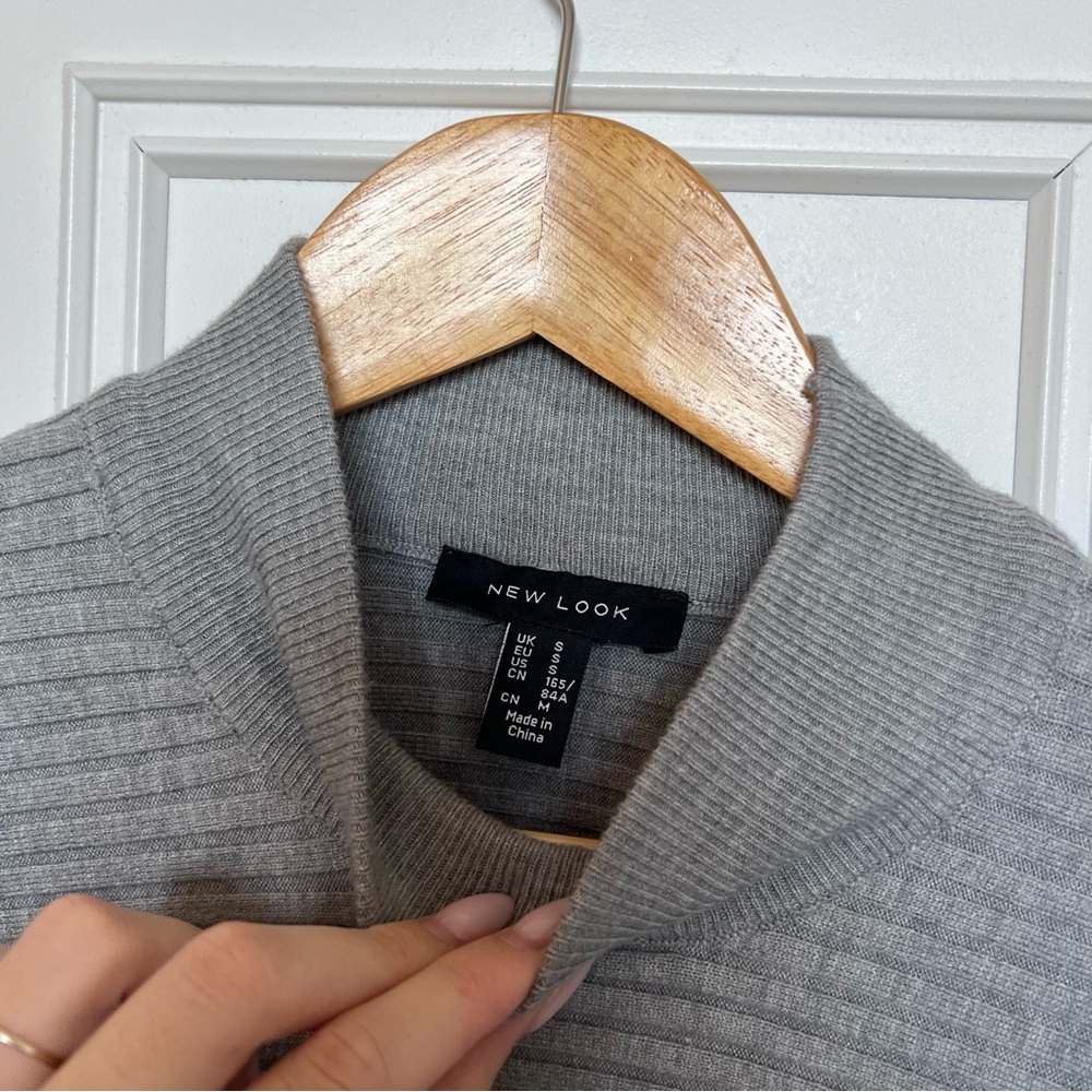 New Look Light Gray Ribbed Sweater - Picture 5 of 7
